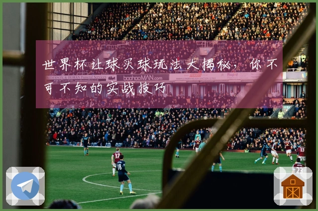 世界杯让球买球玩法大揭秘，你不可不知的实战技巧